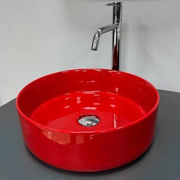 Умивальник (раковина) VBI PRATO RED GLOSSY накладний (VBI-011416) VBI-011416 фото