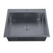 Мийка для кухні ZERIX ZH5050-215 Nano-Black (3.0/0.8) з нерж. сталі SUS304 (колір графіт) (MX1582) MX1582 фото 1