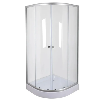 Душова кабіна без піддону Mixxus PLAIN SC01-90x90x185-TR CHROME прозоре скло 4мм (MI6899) MI6899 фото