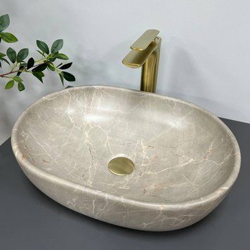 Умивальник накладний VBI MODENA S BEIGE STONE MATT (VBI-012003) VBI-012003 фото