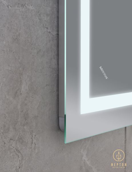 Зеркало Mixxus WARM MR02-100x70 с Led Touch, Anti-fog, димером, регулятором яркости, часами (MI6002) MI6002 фото