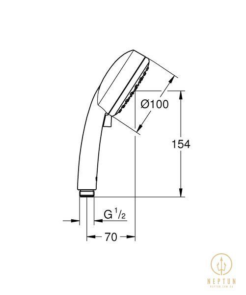 Ручний душ, 2 режими струменю Grohe New Tempesta Cosmopolitan (27571002) 27571002 фото