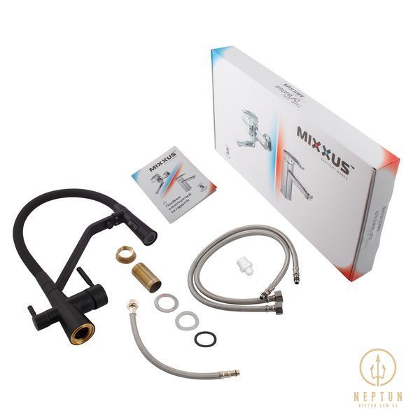 Змішувач для кухні Mixxus Premium Magnet 021 BLACK REFL.BLACK (MI6974) MI6974 фото