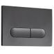 Панель змиву Koer KT-0608-07 240x160x10mm пластикова, кнопка закруглена (колір графіт) (KR6128) KR6128 фото 3
