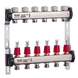 Коллектор с расходомером и термостатическими клапанами Roho R804-06 - 1"х 6 вых. (RO0038) RO0038 фото 1