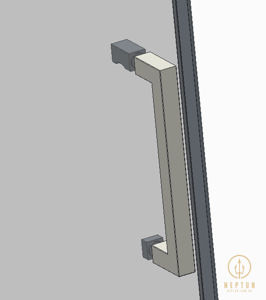 Дверь в нишу Koer SR SD02-140x200-TR-01 прозрачное стекло Easy Clean 8мм, хром (KR5383) KR5383 фото