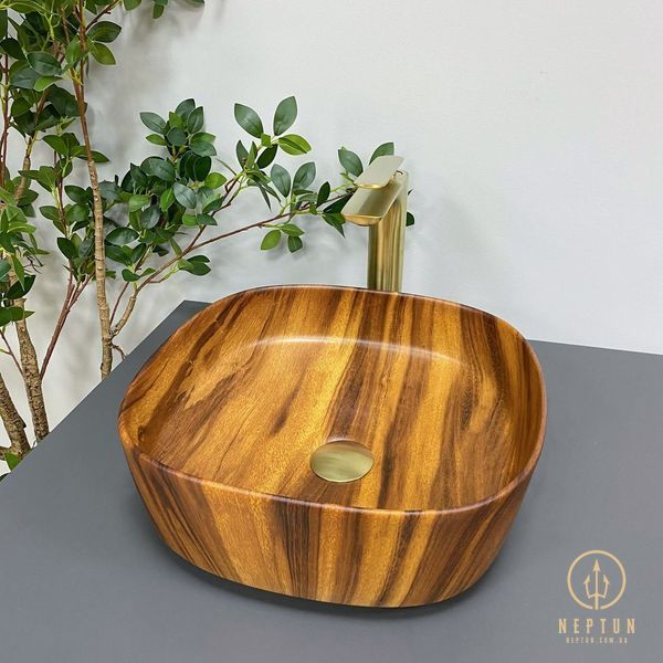 Умывальник (раковина) VBI AREZZO WOOD MATT накладной VBI-013205 фото