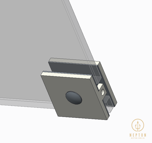 Дверь в нишу Koer SR SD02-140x200-TR-01 прозрачное стекло Easy Clean 8мм, хром (KR5383) KR5383 фото