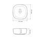 Умывальник (раковина) VBI AREZZO WOOD MATT накладной VBI-013205 фото 2