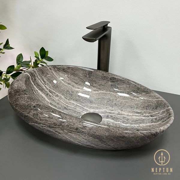 Умывальник (раковина) VBI VICENZA DARK STONE GLOSSY накладной VBI-014800 фото