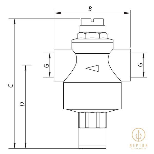 Редуктор тиску Koer KR.1251 3/4 "(KR2661) KR2661 фото