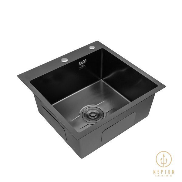 Кухонна мийка Kroner KRP Derby - 5050HM PVD (2,5/0,5 мм) CV027240 фото