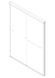 Дверь в нишу Koer SR SD03-140x200-TR-01 прозрачное стекло Easy Clean 8мм, хром (KR5385) KR5385 фото 11