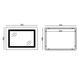 Зеркало Mixxus WARM MR02-70x50 с Led Touch, Anti-fog, димером, регулятором яркости, часами (MI6668) MI6668 фото 8
