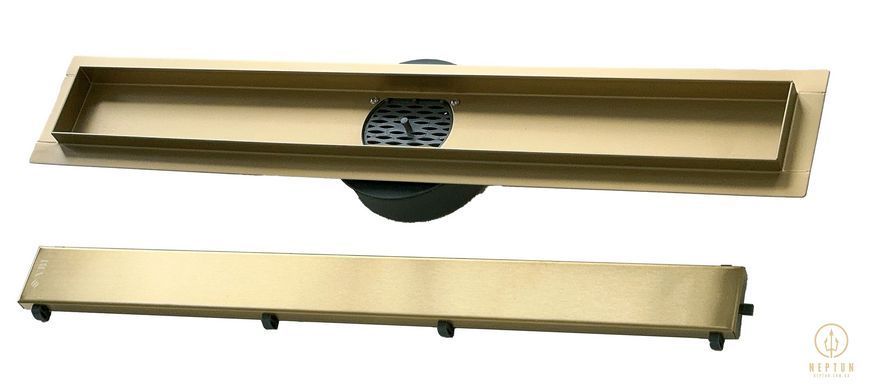Трап для душа VBI FORT 2в1 80 BRUSHED GOLD (VBI-060108BG) VBI-060108BG фото