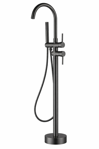 Змішувач для ванни VBI MILANO GRAPHITE підлоговий (VBI-050108GR) VBI-050108GR фото