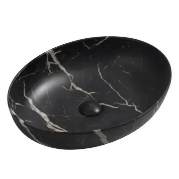 Умивальник накладний Mixxus Premium ELLIPSE-0102 MARBLE 515х400х130mm (MP6552) MP6552 фото