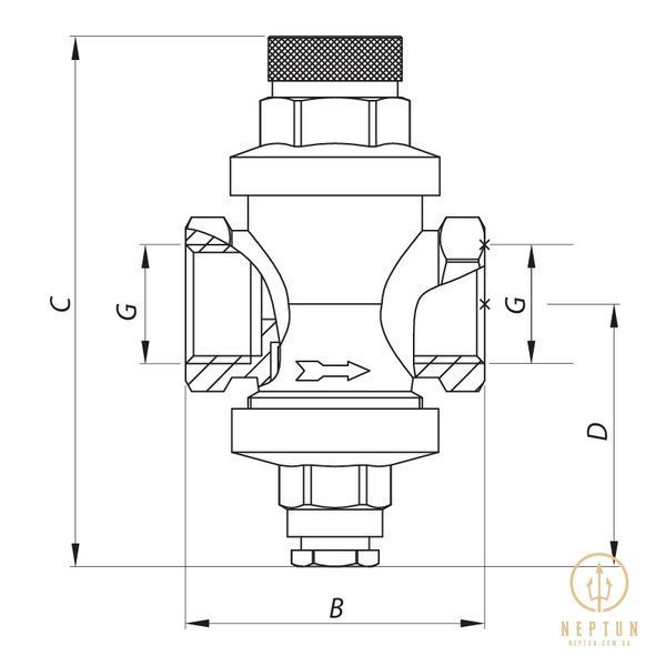 Редуктор тиску Koer KR.1252 1/2 "(KR2663) KR2663 фото
