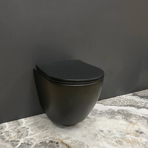 Унітаз підвісний VBI VULCANO BLACK MATT (VBI-020412) VBI-020412 фото