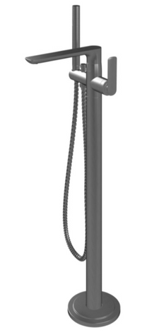 Смеситель для ванны KOHLMAN EXPERIENCE GRAPHITE напольный QF1165EG фото