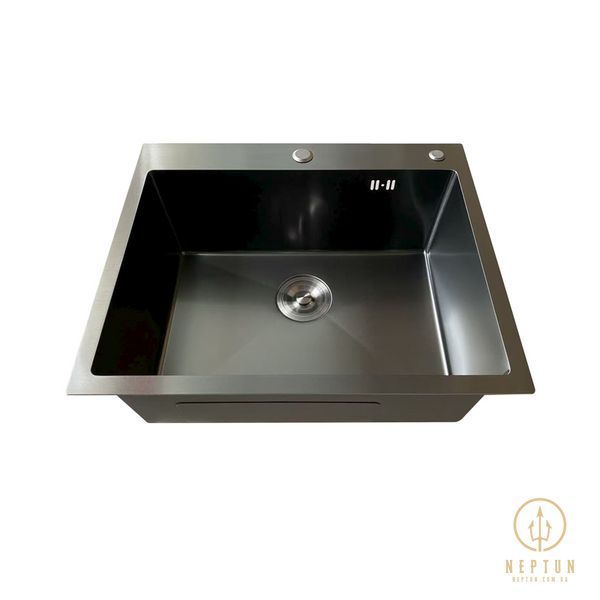 Мийка Mixxus MH5843 Micro Decor Graphite (3.0/0.8) з нерж. сталі (колір графіт) (MI8217) MI8217 фото