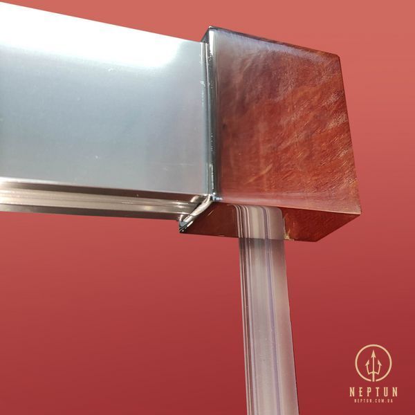 Дверь в нишу Koer SR SD05-140x200-TR-01 прозрачное стекло Easy Clean 6мм, хром (KR5406) KR5406 фото