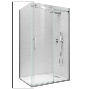 Боковая стенка для кабины Koer SR SW01-90x200-TR-01 прозрачное стекло Easy Clean 8мм, хром (KR5381) KR5381 фото