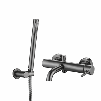 Змішувач для ванни і душу VBI MILANO GRAPHITE настінний (VBI-050106GR) VBI-050106GR фото