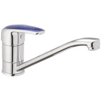Смеситель для кухни Haiba Magic 555 с синей ручкой (HB0668) HB0668 фото