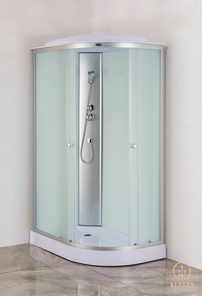 Бокс душовий без гідромасажу Mixxus WAVE SB02-120x80x215-L-FB SATIN з низьким піддоном (MI6892) MI6892 фото