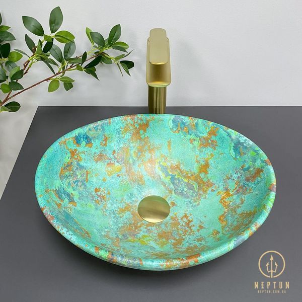 Умивальник накладний VBI PARMA MARBLE GREEN MATT (VBI-011003) VBI-011003 фото
