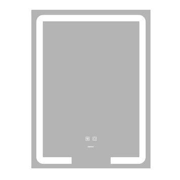 Дзеркало Zerix Prime MR02-60x80 з LED Touch, Anti-fog, димером, регулятором яскравості (ZX6051) ZX6051 фото