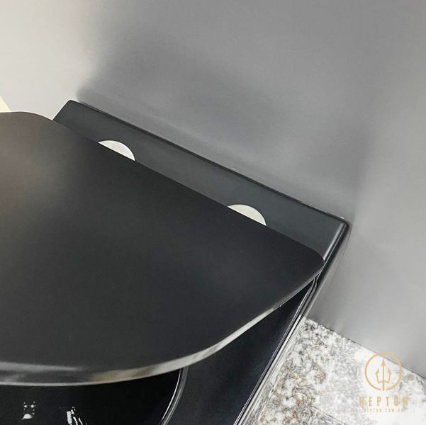 Подвесной унитаз VBI VULCANO BLACK GLOSSY VBI-020414 фото
