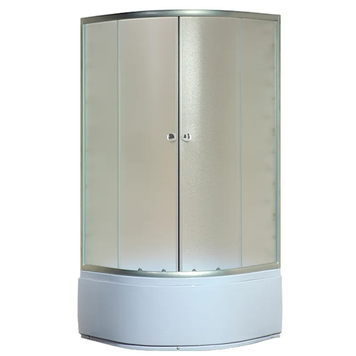 Душова кабіна з високим піддоном Mixxus PLAIN SCT01-90x90x195-FB SATIN матове скло 4мм (MI6894) MI6894 фото
