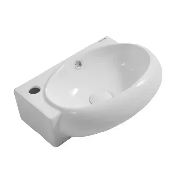 Умивальник підвісний Mixxus Premium DIVERSE-1201-R 400х215х140mm з отвором під змішувач та переливом (MP6506) MP6506 фото