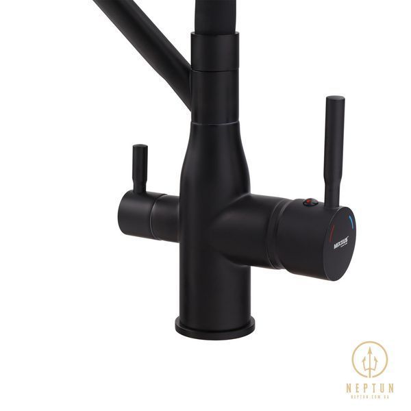 Змішувач для кухні MixxusPremium Gravity 021 BLACK REFL.BLACK (MI6978) MI6978 фото