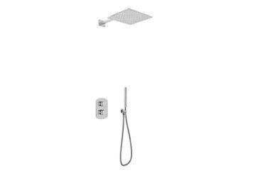 Душова система KOHLMAN FOXAL 35 CHROME з термостатом + BOX прихованого монтажу QW432FQ35 фото