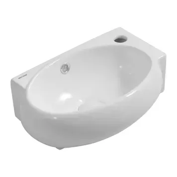 Умивальник підвісний Mixxus Premium DIVERSE-1201-L 400х215х140mm з отвором під змішувач та переливом (MP6507) MP6507 фото