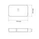 Умивальник накладний VBI VESTONE 75 WHITE (VBI-017003) VBI-017003 фото 4