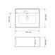 Умивальник накладний підвісний VBI BITONTO WHITE (VBI-015700) VBI-015700 фото 2