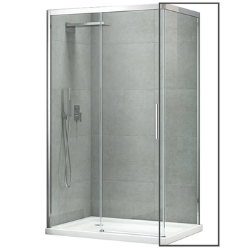 Боковая стенка для кабины Koer SR SW05-90x200-TR-01 прозрачное стекло Easy Clean 6мм, хром (KR5407) KR5407 фото