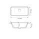 Умывальник (раковина) VBI TORITTO WHITE врезной VBI-018020 фото 2