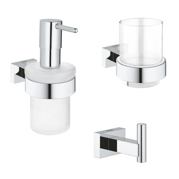 Набір аксесуарів 3в1 Grohe Essentials Cube (BF40511EC) BF40511EC фото