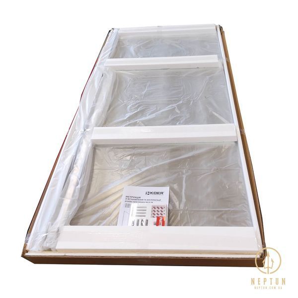 Душевая перегородка Koer SR SP01-90x200-TR-01 Walk-In прозрачное стекло Easy Clean 8мм, хром (KR5392) KR5392 фото
