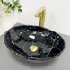 Умывальник (раковина) VBI PARMA BLACK STONE GLOSSY накладной VBI-011014 фото 1