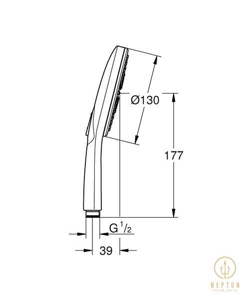 Ручний душ, 3 режими струменю Grohe Rainshower SmartActive (26574000) 26574000 фото
