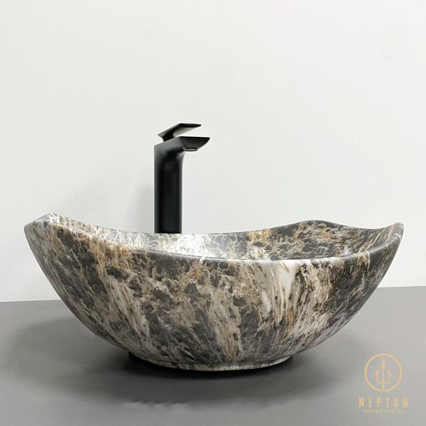 Умивальник накладний VBI RONTA DARK GREY STONE MATT (VBI-017302) VBI-017302 фото