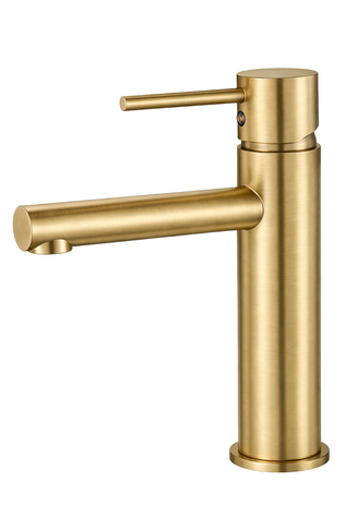 Змішувач для раковини VBI LIRIO BRUSHED GOLD низький (VBI-050500BG) VBI-050500BG фото