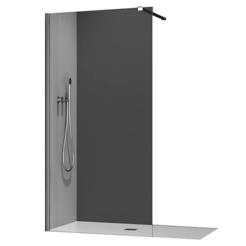 Душевая перегородка Koer SR SP01-120x200-TR-01 Walk-In прозрачное стекло Easy Clean 8мм, хром (KR5394) KR5394 фото