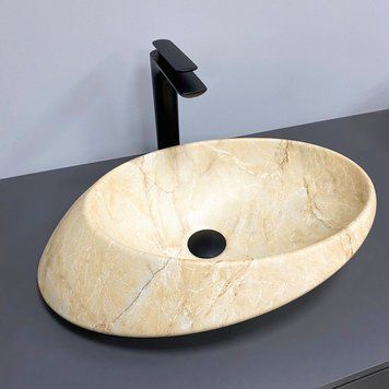 Умивальник накладний VBI ROTELLO BEIGE ONYX MATT (VBI-017103) VBI-017103 фото